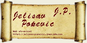 Jelisav Popević vizit kartica